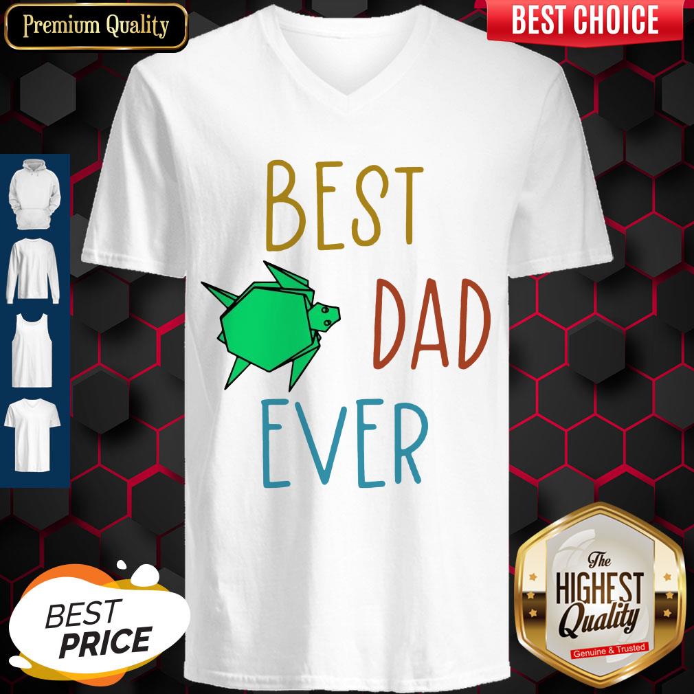Official Best Dad Ever Turtle V-neck Official Best Dad Ever Turtle V-neck