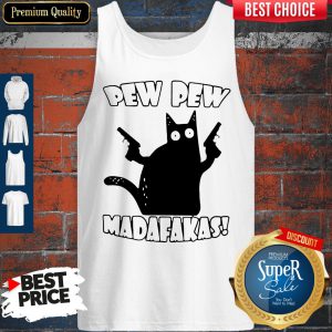 Official Black Cat Pewpew Madafakas Tank Top