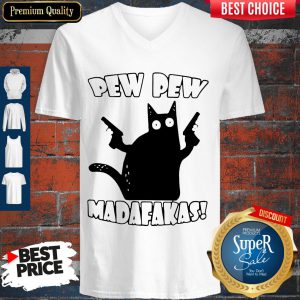 Official Black Cat Pewpew Madafakas V-neck