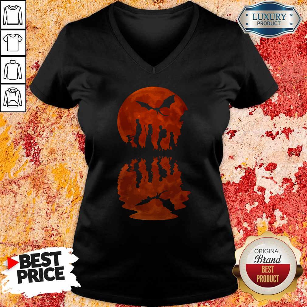 Official Blood Moon Dragon V-neck Official Blood Moon Dragon V-neck