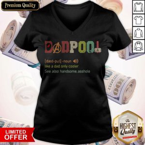 Official Dadpool Like A Dad Only Cooler V-neck