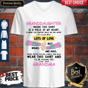 Official Granddaughter Inside This V-neck
