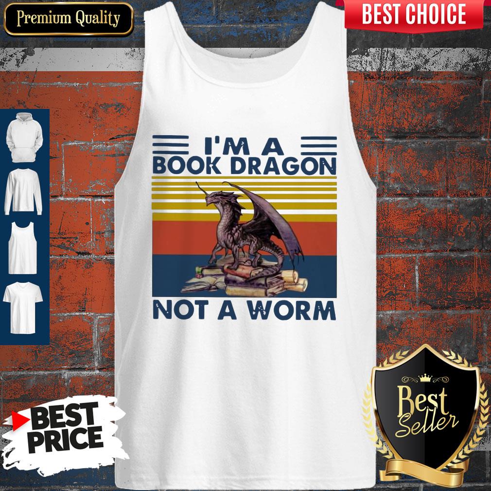 Official I’m A Book Dragon Not A Worm Vintage Tank Top Official I’m A Book Dragon Not A Worm Vintage Tank Top