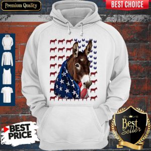 Official Independence Day Donkey Flag Hoodie