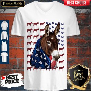 Official Independence Day Donkey Flag V-neck