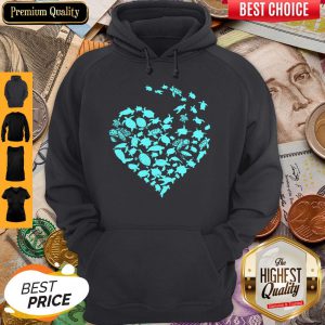 Official Love Sea Turtles Heart Hoodie
