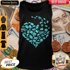 Official Love Sea Turtles Heart Tank Top
