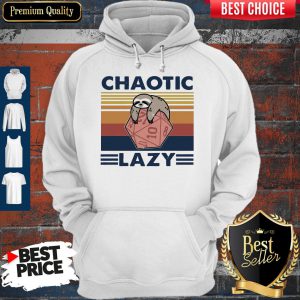 Official Sloth Chaotic Lazy Vintage Hoodie