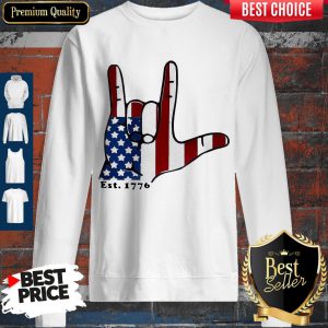 Signature Langue Est 1776 American Sweatshirt