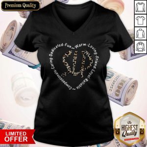 SLP Compassionate Caring Dedicated Fun Warm Loving Friend Loyal Reliable V-neck