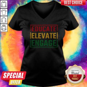 Educate Elevate Engage V-neck