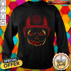 Happy Halloween Skull Firefighter Sweatshirt