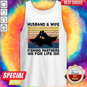 Husband And Wife Fishing Partners For Life Vintage Tank Top