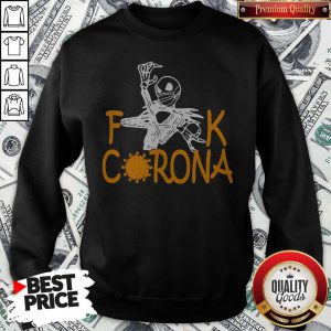 Jack Skellington Face Mask Fuck Corona Sweatshirt