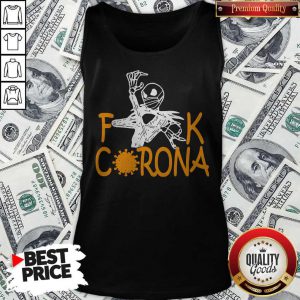 Jack Skellington Face Mask Fuck Corona Tank Top