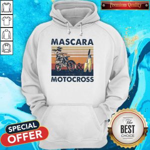 Mascara And Motocross Vintage Hoodie