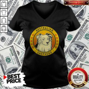 Nice Australian Shepherd Dog V-neck