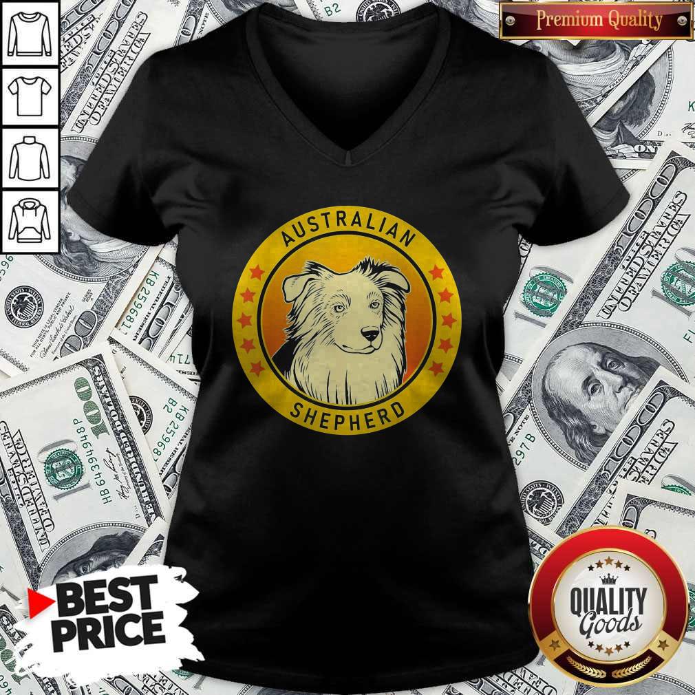 Nice Australian Shepherd Dog V-neck Nice Australian Shepherd Dog V-neck