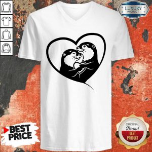 Nice Otterly In Love Otters V-neck