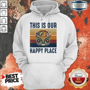 This Is Our Happy Place Hippie Animal Vintage Hoodie