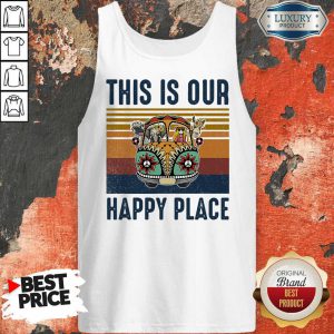 This Is Our Happy Place Hippie Animal Vintage Tank Top