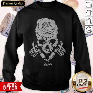 Top Skull Floral Jnked Sweatshirt