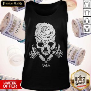 Top Skull Floral Jnked Tank Top