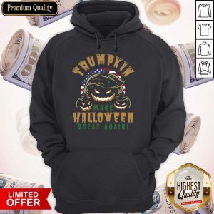 Trumpkin Make Halloween Great Again American Flag Hoodie