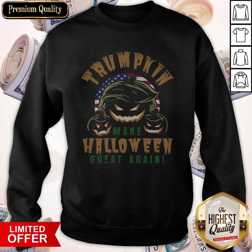 Trumpkin Make Halloween Great Again American Flag Sweatshirt Trumpkin Make Halloween Great Again American Flag Sweatshirt