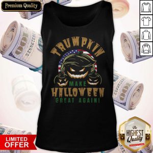 Trumpkin Make Halloween Great Again American Flag Tank Top