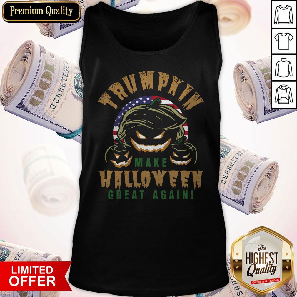 Trumpkin Make Halloween Great Again American Flag Tank Top Trumpkin Make Halloween Great Again American Flag Tank Top