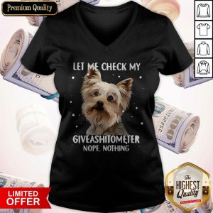 Let Me Check My Giveashitometer Nope Nothing V-neck