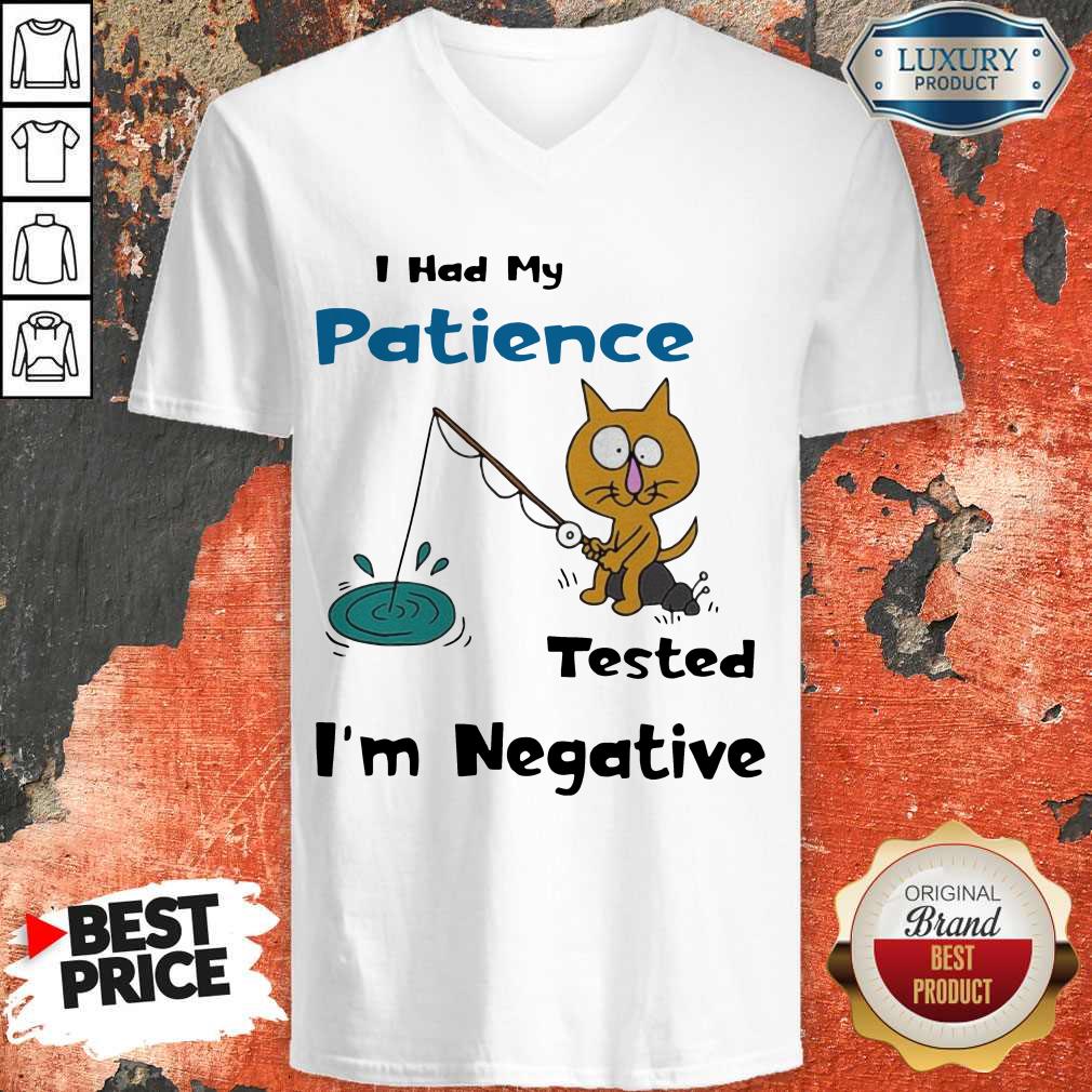 Cat I Had Me Pati Tested I’m Negative Shirt Cat I Had Me Pati Tested I’m Negative v-neck