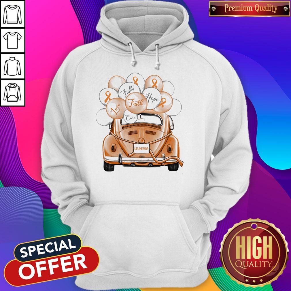 Cute Leukemia Fight Faith Hope Love Cure Car Balloon Shirt