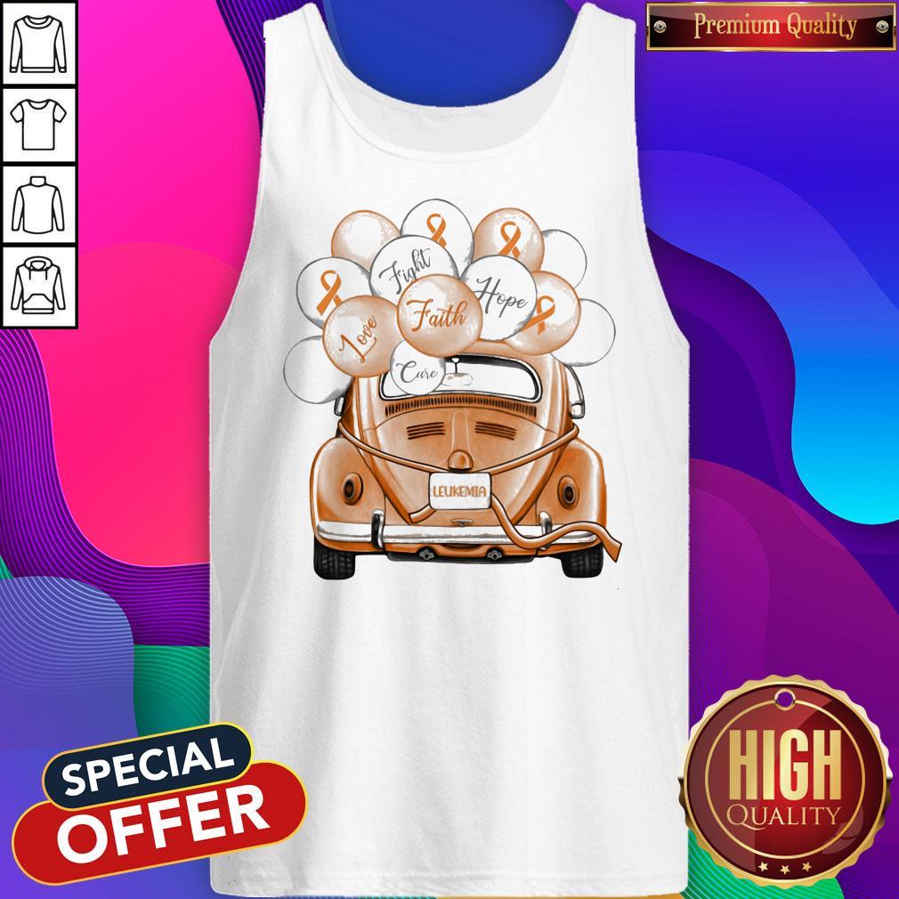 Cute Leukemia Fight Faith Hope Love Cure Car Balloon Shirt