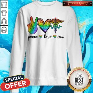 Good LGBT Diamond Peace Love CNA Sweatshirt