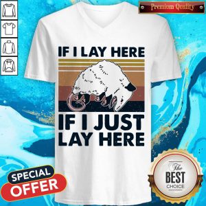 If I Lay Here If I Just Lay Here Vintage Retro v-neck