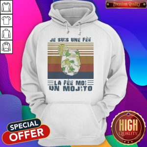 Je Suis Une Fee La Fee Moi Un Mojito Vintage Hoodie