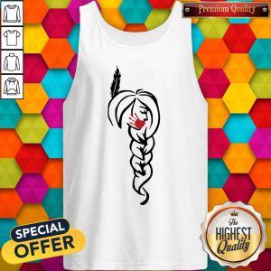 Native American Red Hand tank-top