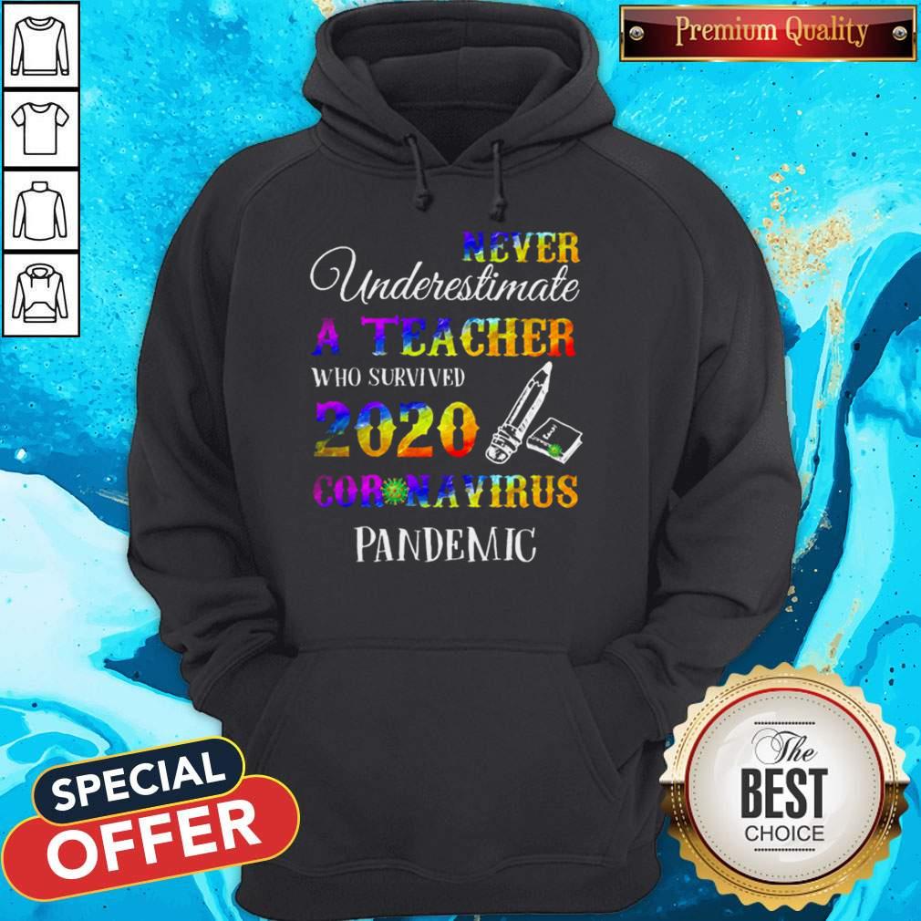 Never Underestimate A Teacher Who Survived 2020 Coronavirus Pandemic Shirt
