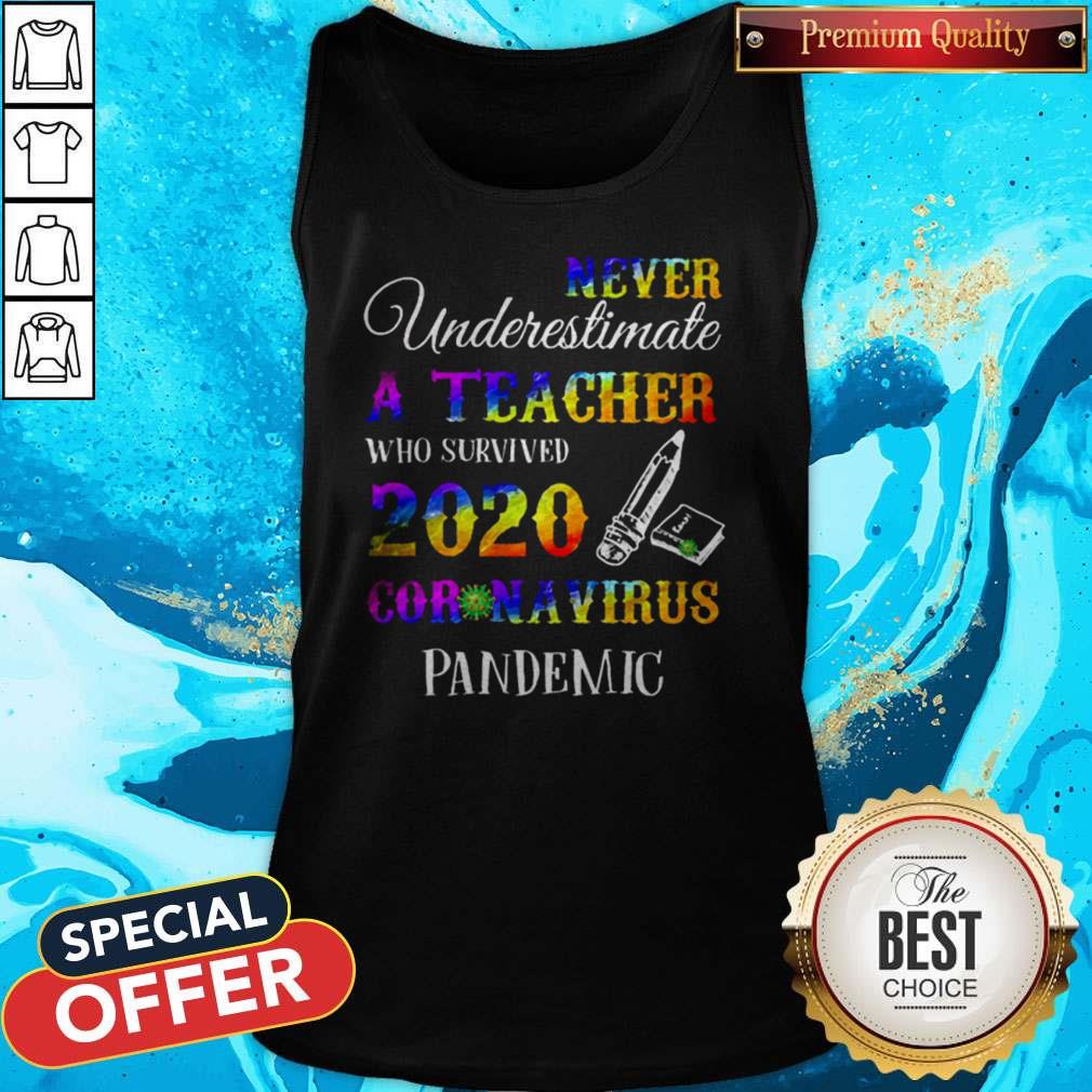 Never Underestimate A Teacher Who Survived 2020 Coronavirus Pandemic Shirt