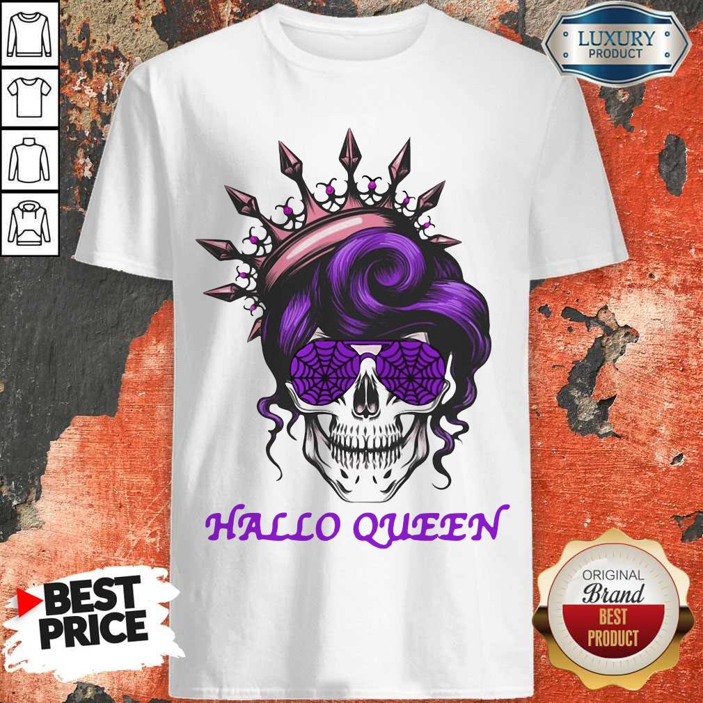 Official Sugar Skull Hallo Queen Shirt Official Sugar Skull Hallo Queen Shirt