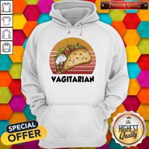 Top Vagiatarian Food Vintage Retro hoodie