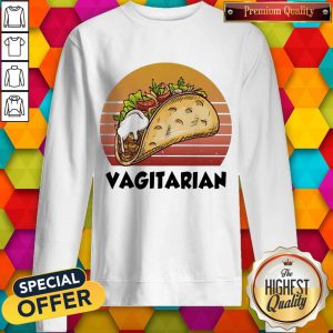 Top Vagiatarian Food Vintage Retro sweatshirta