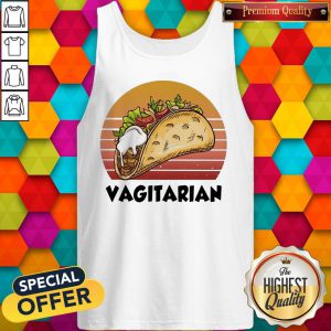 Top Vagiatarian Food Vintage Retro tank-top