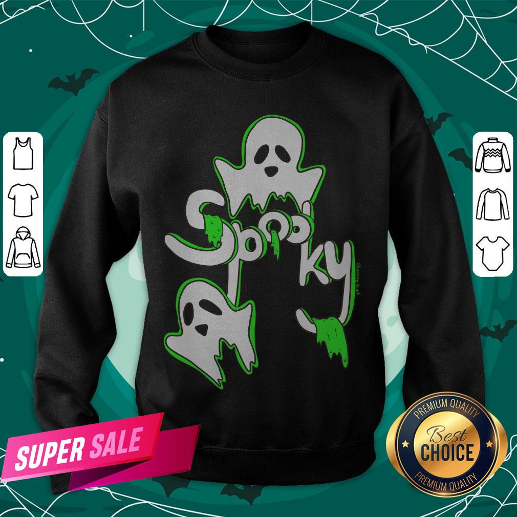 Awesome Spooky Ghosts With Green Slime T-Shirt Awesome Spooky Ghosts With Green Slime Sweatshirt