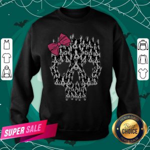 Boston Terrier Sugar Skull Day Of The Dead Muertos Sweatshirt