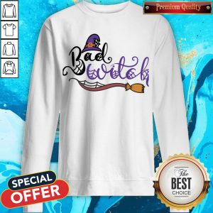 Cute Bad Witch Happy Halloween Day Sweatshirt