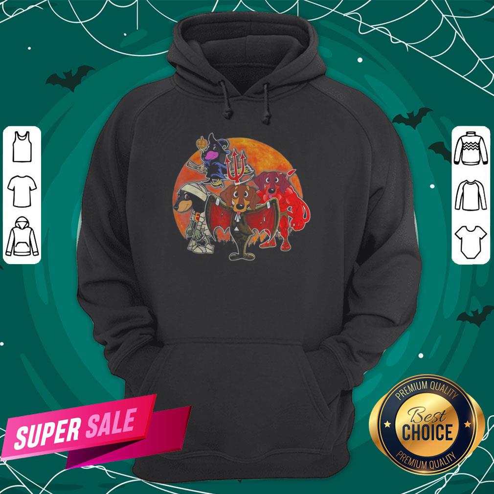 Dachshund Dog Witch Demon Mummy Halloween Horror Costume Shirt