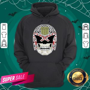 Day Of The Dredd Variant Sugar Skull Dia De Muertos Hoodie